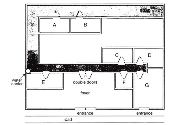 Ground floor plan of theatre