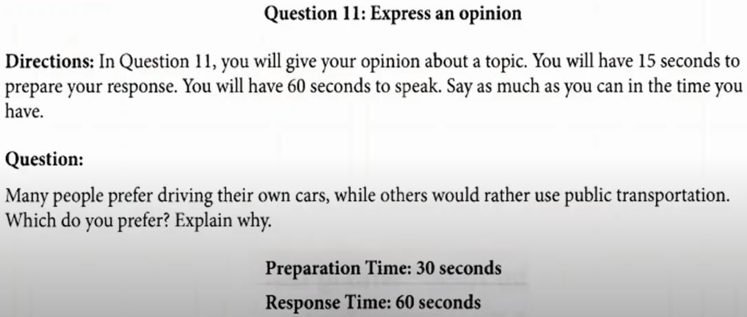 toeic speaking part 5