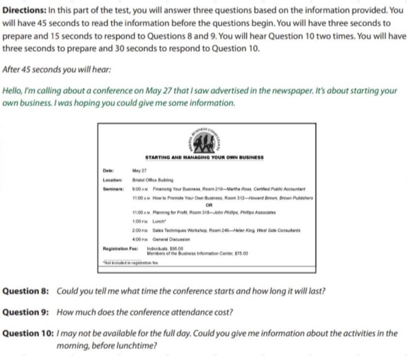 toeic speaking part 4