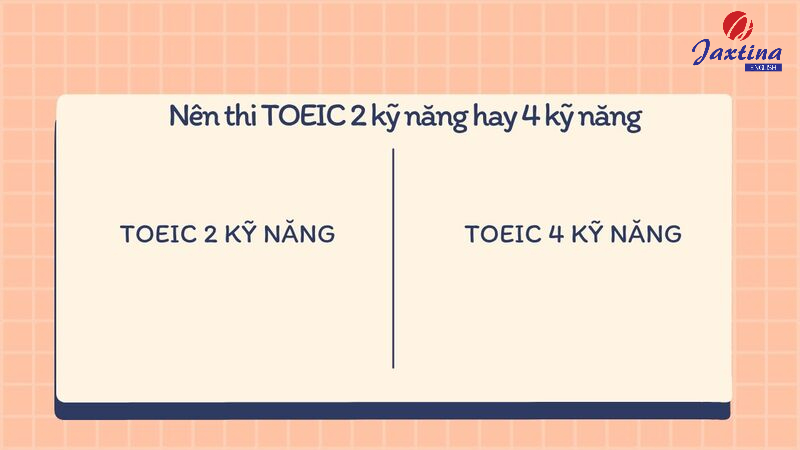 Nên thi TOEIC 2 kỹ năng hay 4 kỹ năng