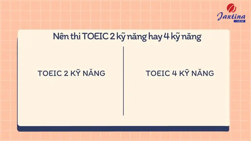 Nên thi TOEIC 2 kỹ năng hay 4 kỹ năng? So sánh 2 bài thi