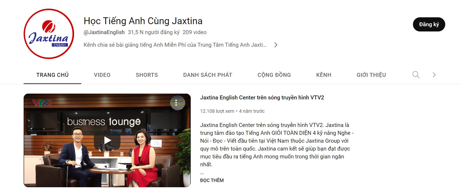 kênh youtube học tiếng anh