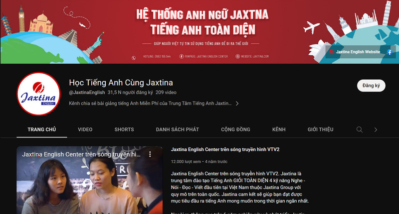 kênh Youtube luyện nghe Tiếng Anh