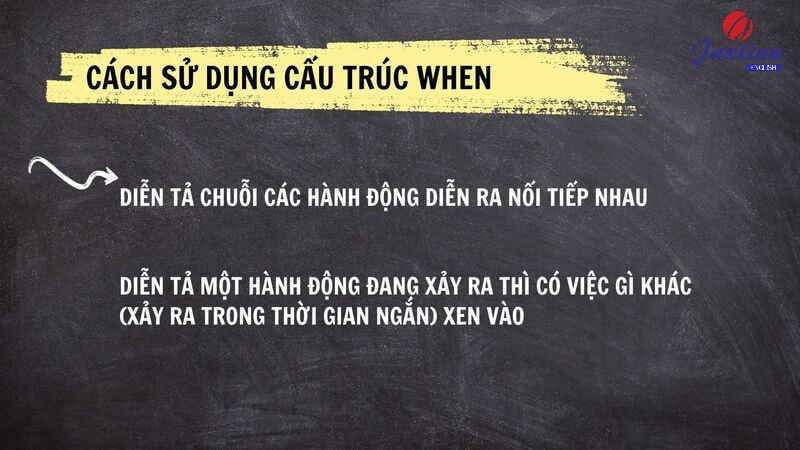 sau when dùng thì gì