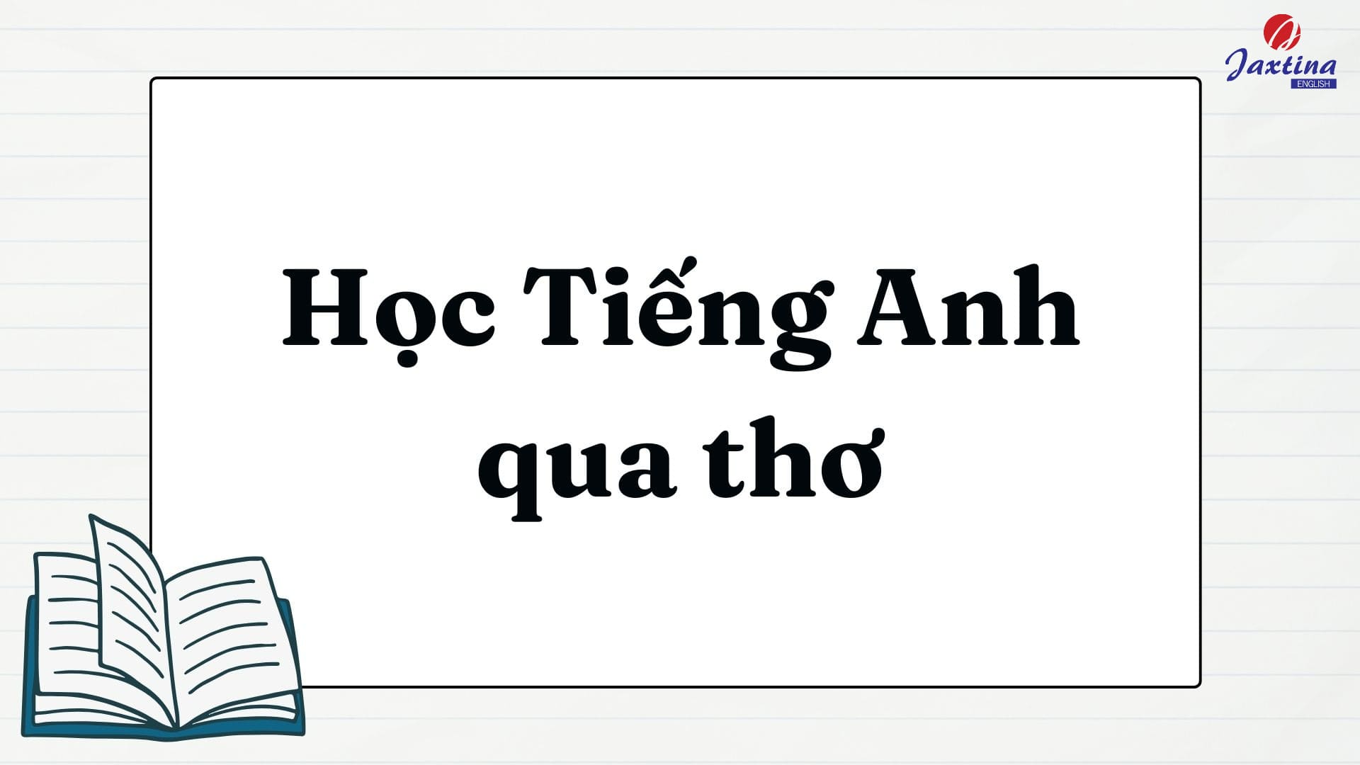 Học Tiếng Anh qua thơ