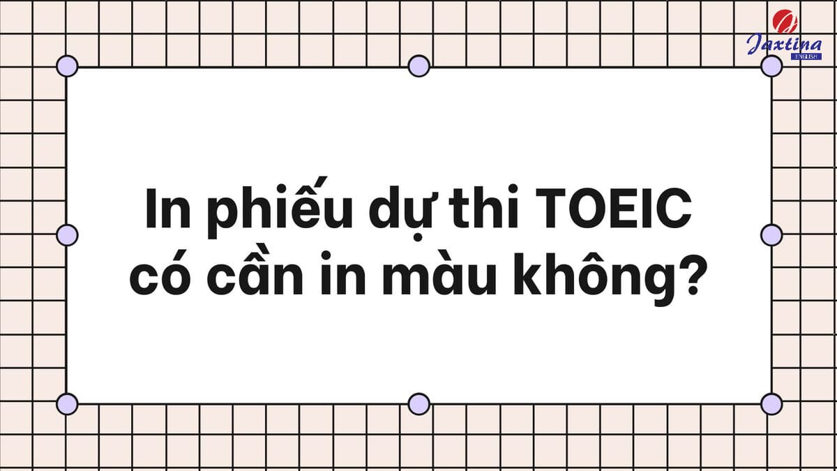 in phiếu dự thi toeic