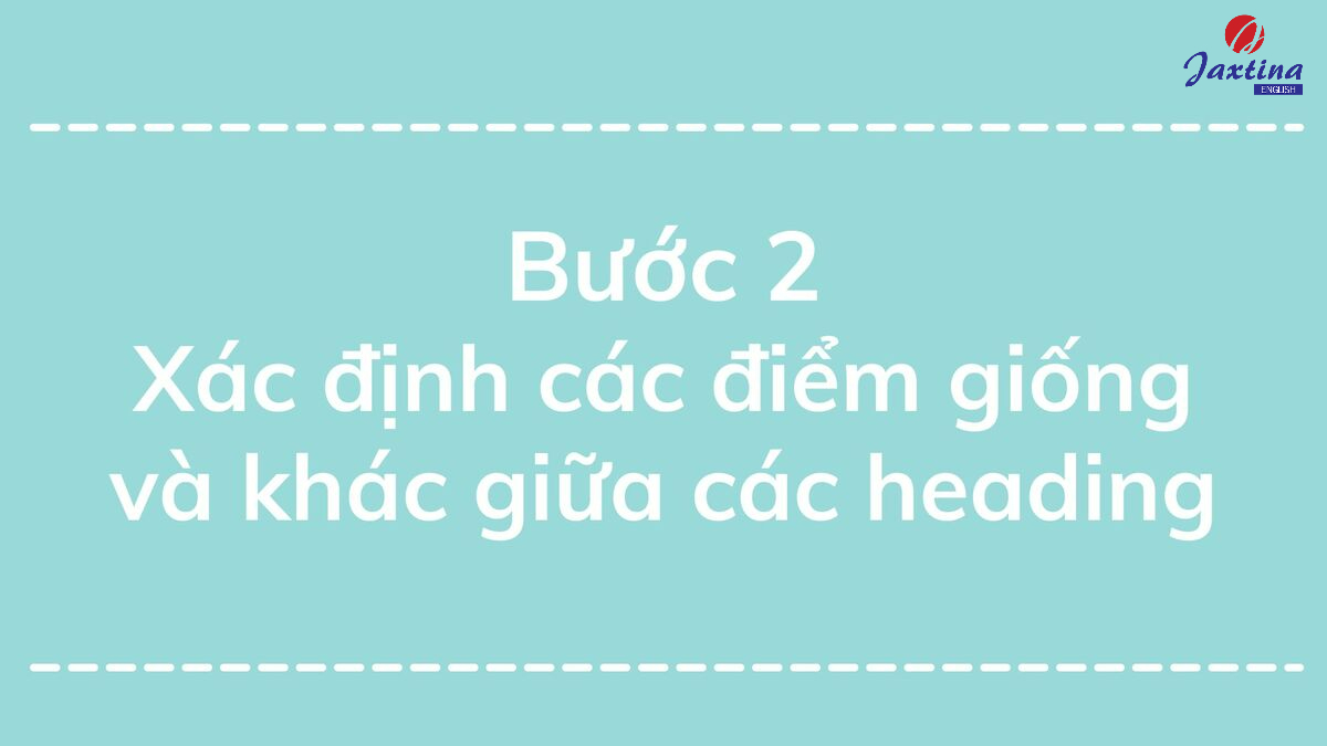 cách làm dạng matching heading