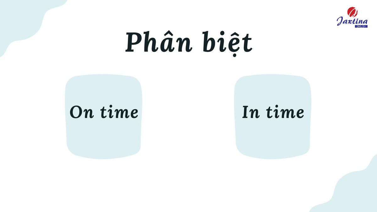 Phân biệt On time và In time