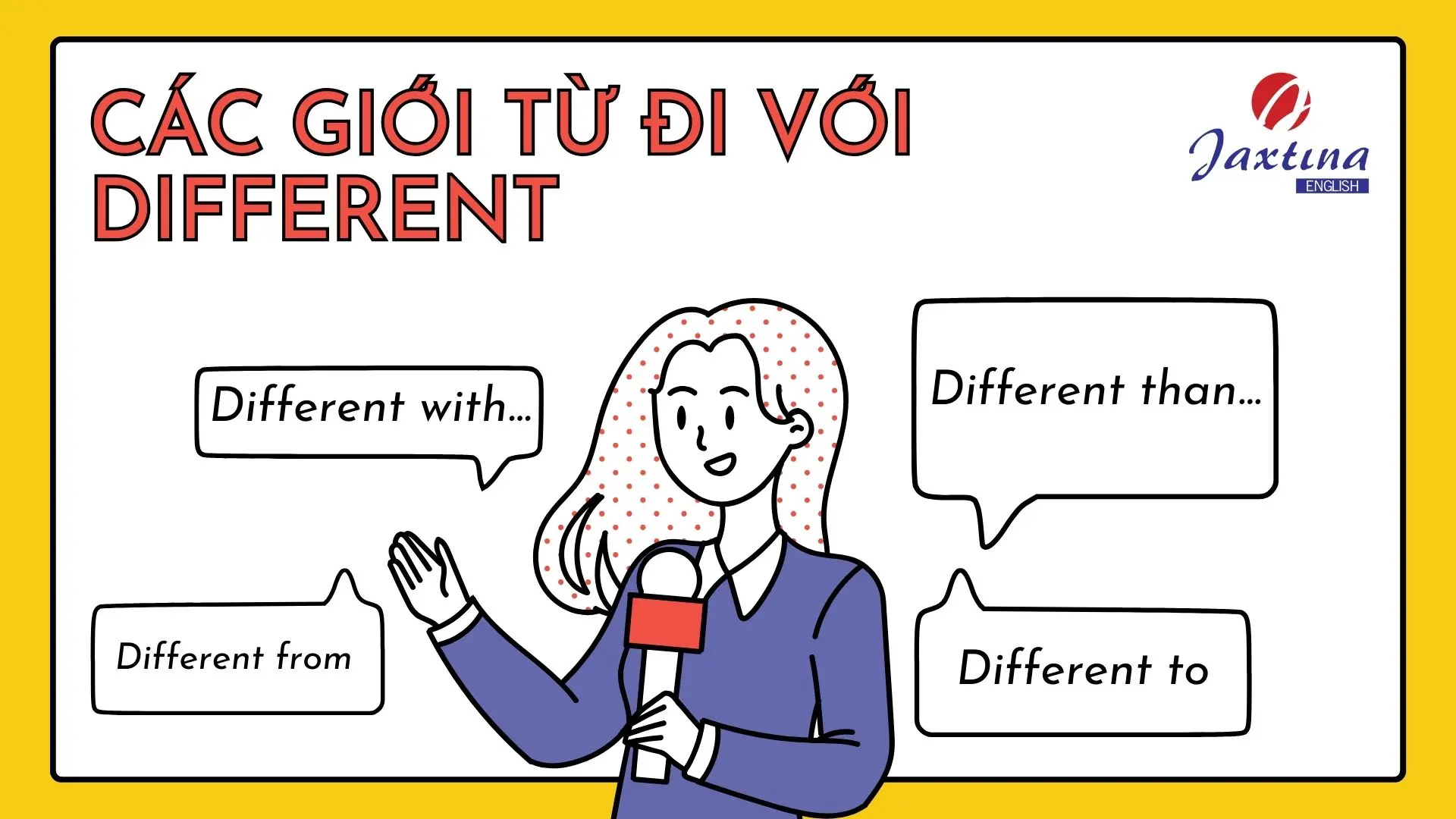 Different đi với giới từ gì? Bài tập ứng dụng có đáp án