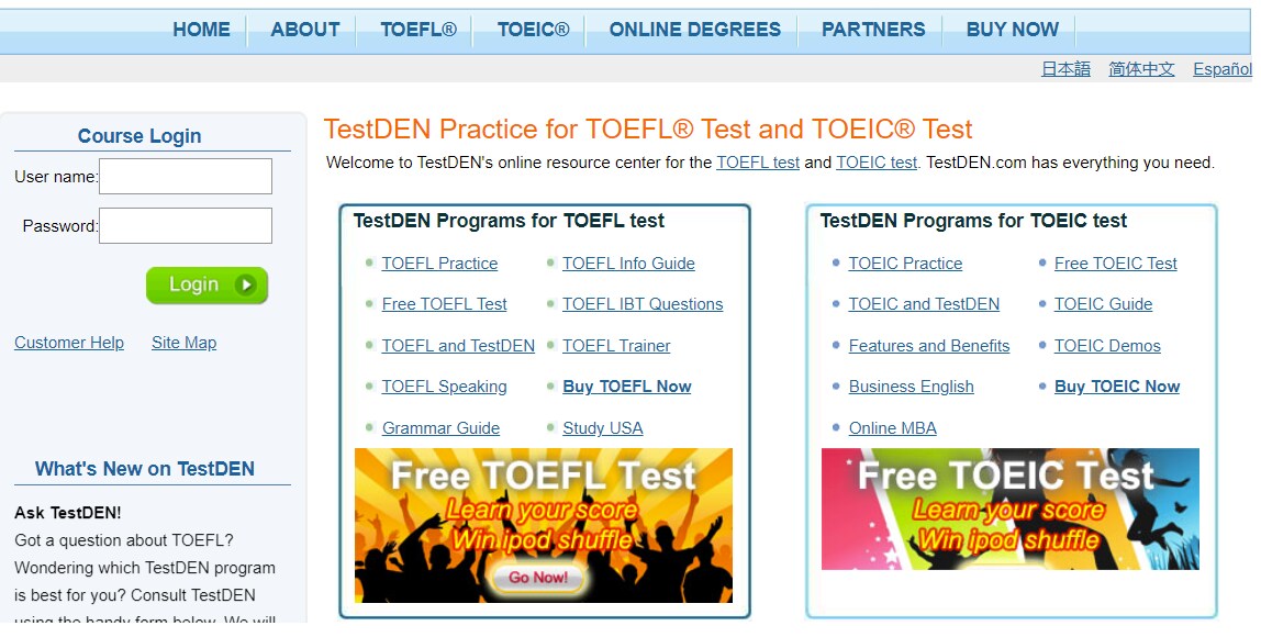 Học và thi thử toeic