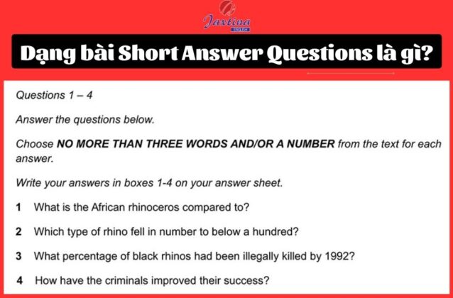 4 bước làm dạng bài Short Answer Questions IELTS Reading