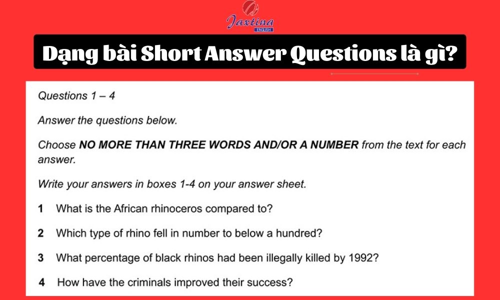 4 bước làm dạng bài Short Answer Questions IELTS Reading