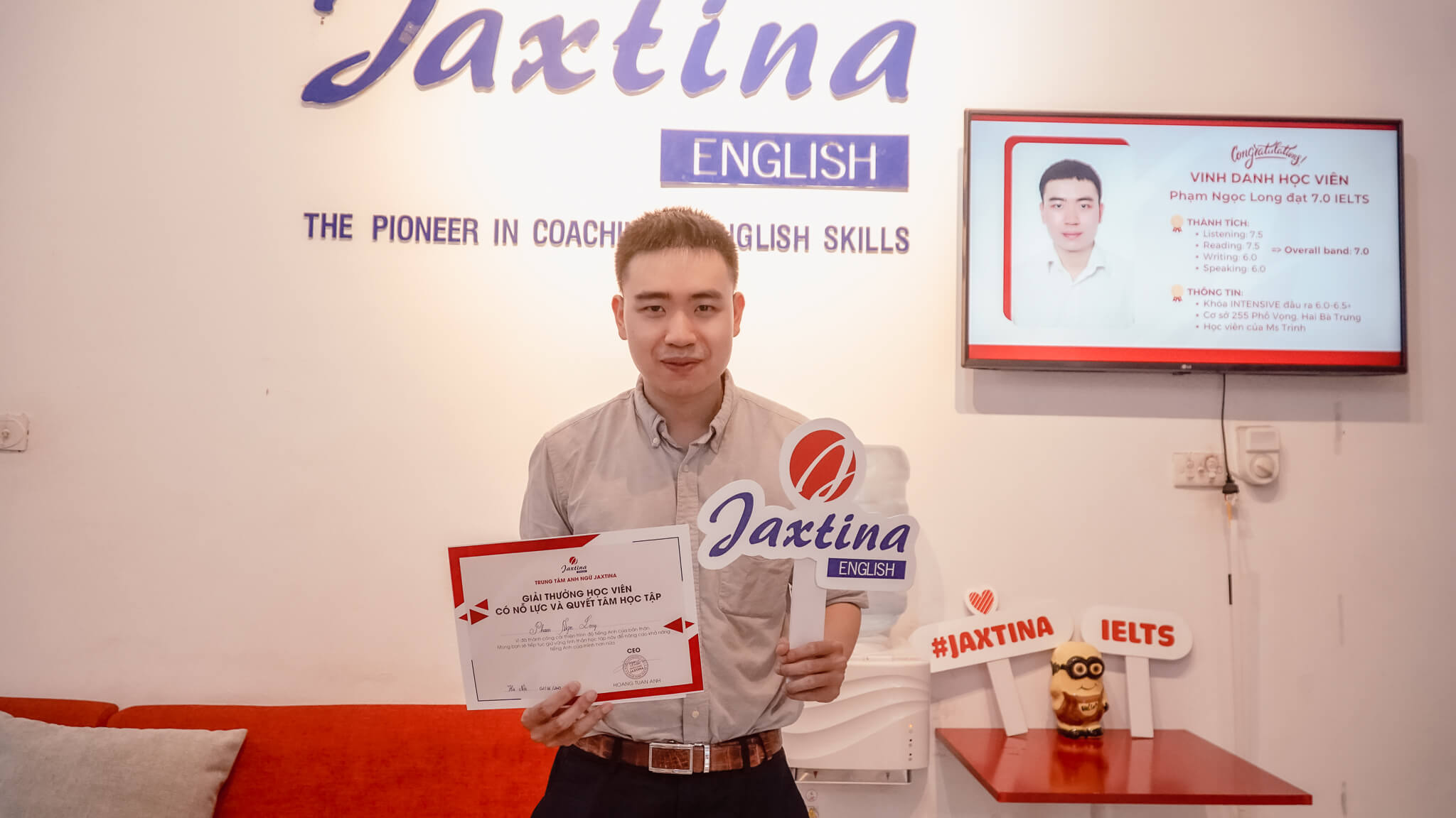 Trợ giảng Đại học Y Hà Nội vượt mục tiêu đạt 7.0 IELTS