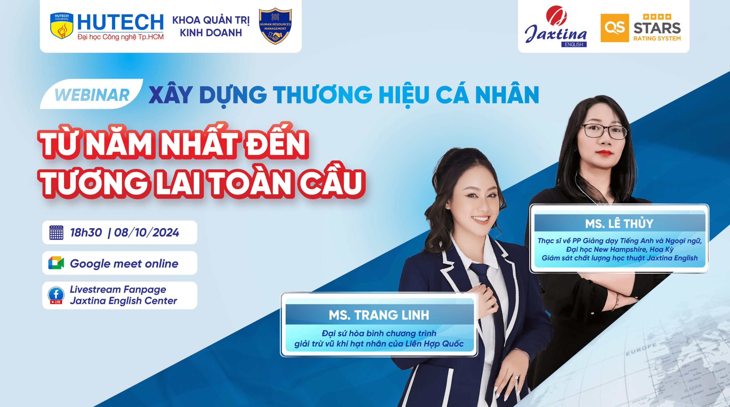 Jaxtina tổ chức Webinar: ” Xây dựng thương hiệu cá nhân: Từ năm nhất đến tương lai toàn cầu”